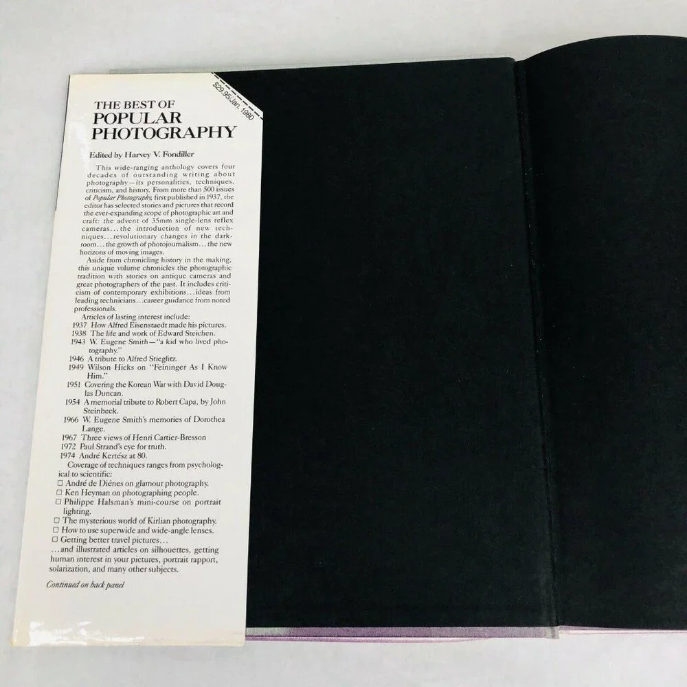 1979 The Best of Popular Photography First ED Print Large Hardcover Coffee Table